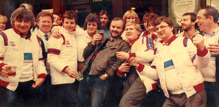 John Peel with his Radio 1 chums